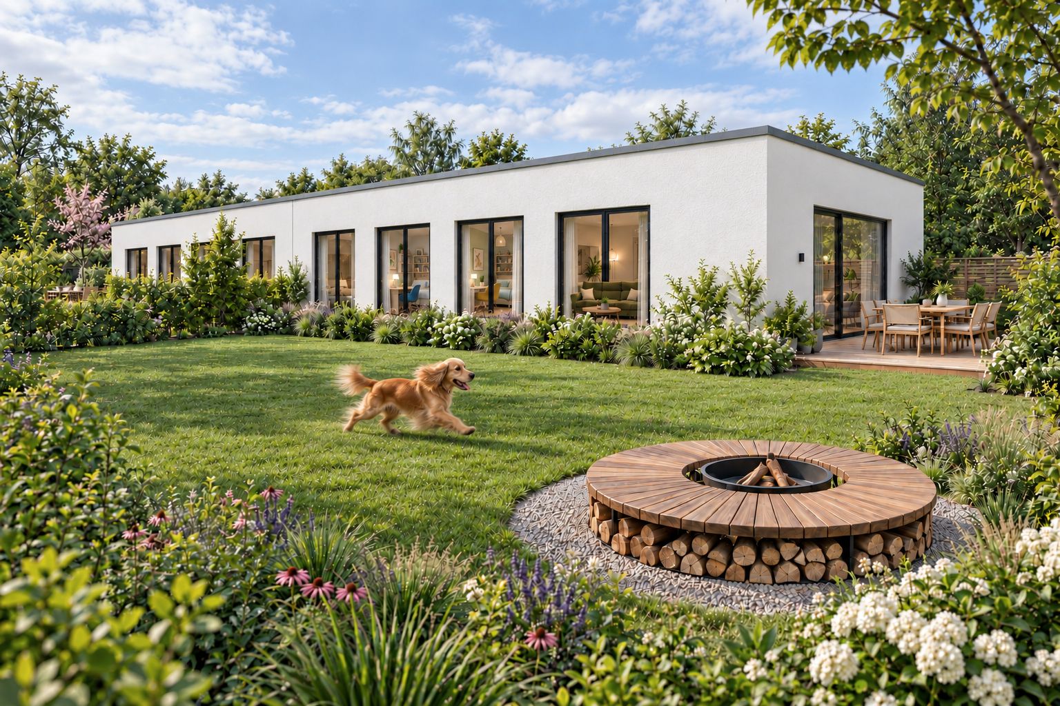 Vizualizace exteriéru domů Park Ptice